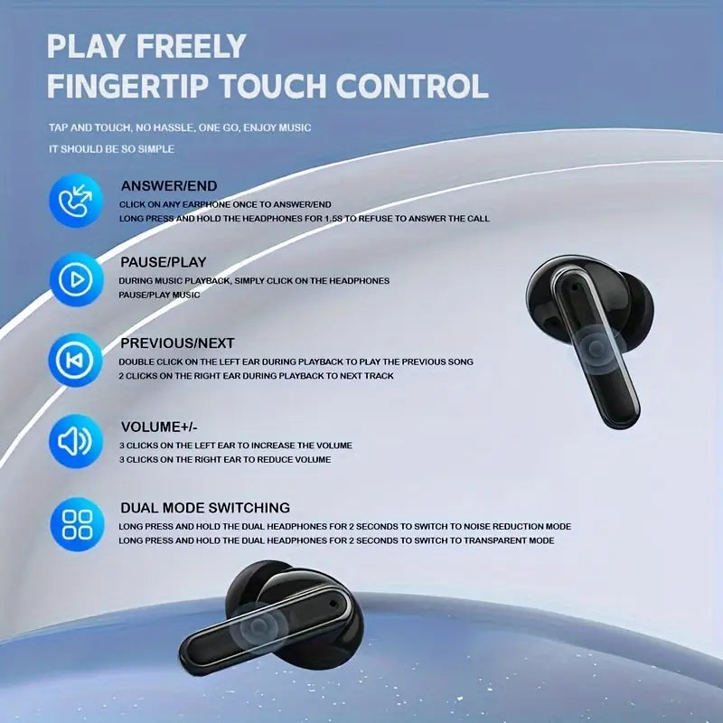 LALIVE XY-19 Wireless Sport Earbuds TWS BT5.3 LED Display Earphone Headset Headphone HIFI Stereo Audio Charging Noise Cable Connection Microphone Mobile Electronic Digital