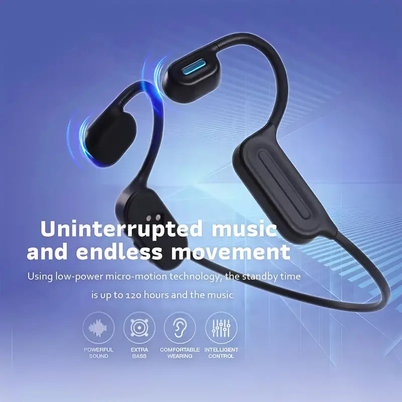 LALIVE N5 Wireless Headset Bone Conduction Earphone Headphone IPX7 Audio Charging Noise Cable Micro Usb Electronic Earbud Magnetic Chargeable